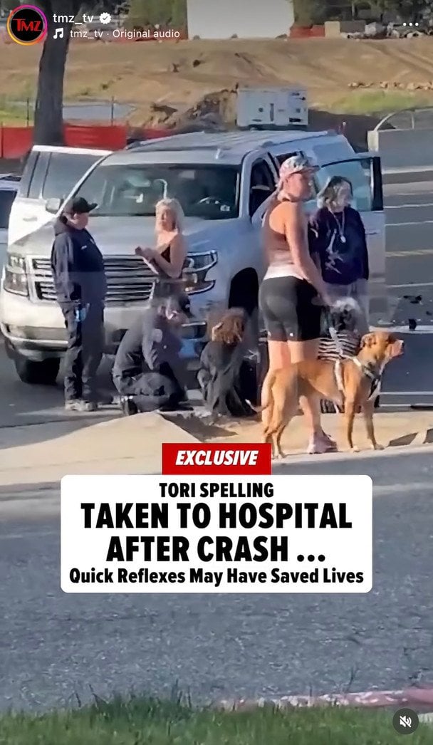  Аварія з&nbsp;Торі Спеллінг / &copy; instagram.com/tmz_tv