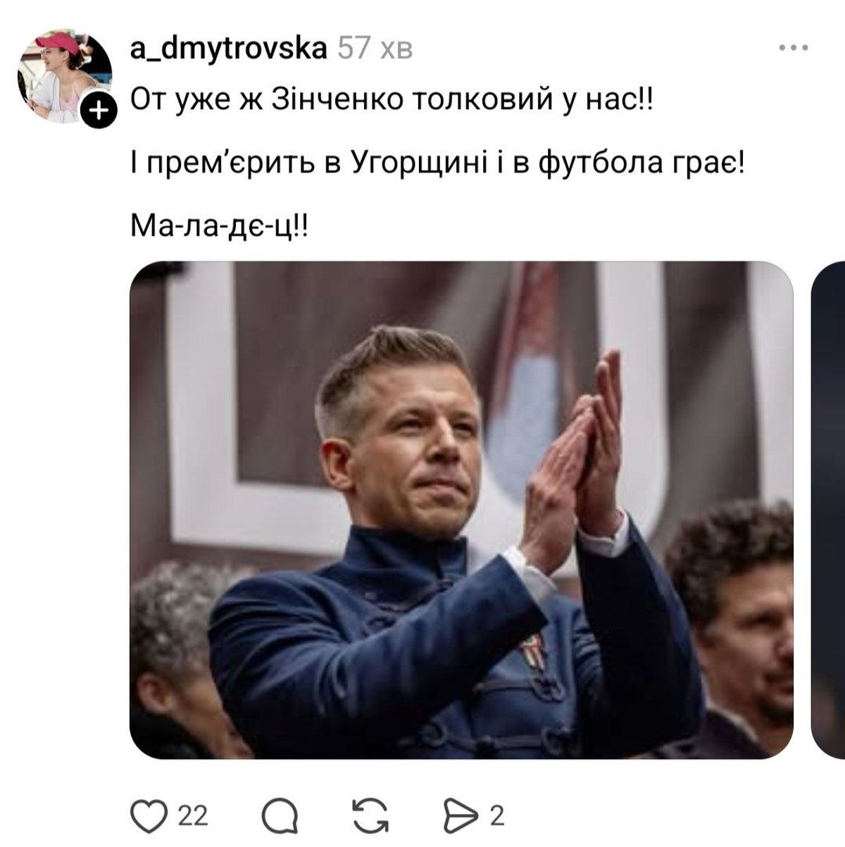 Мем дня: Зінченко переміг у виборах в Угорщині