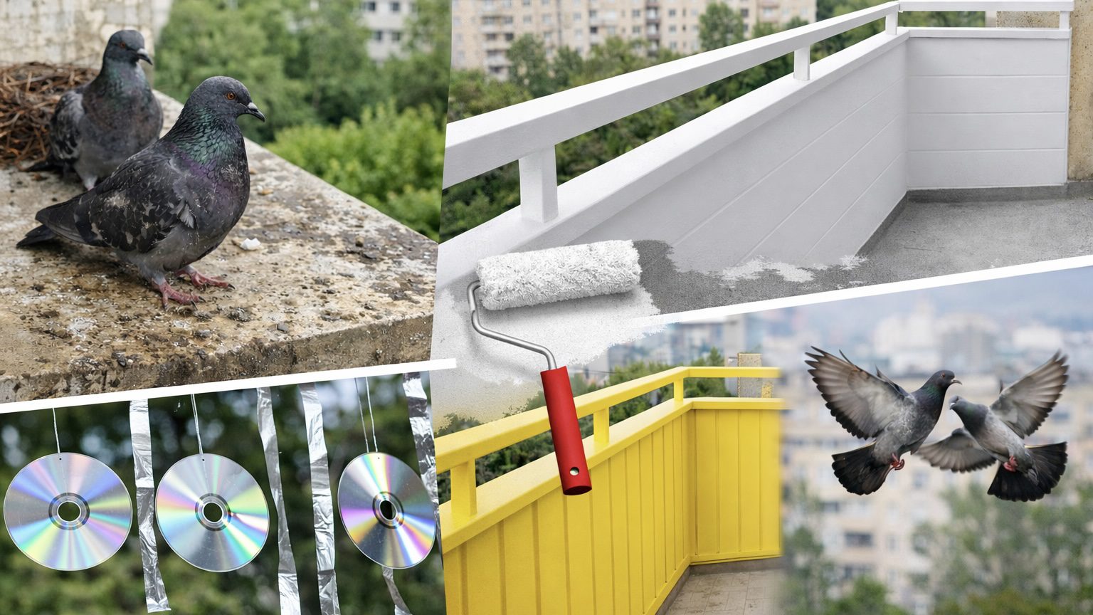 Господарі розповіли, який колір на балконі ефективно відлякує голубів 