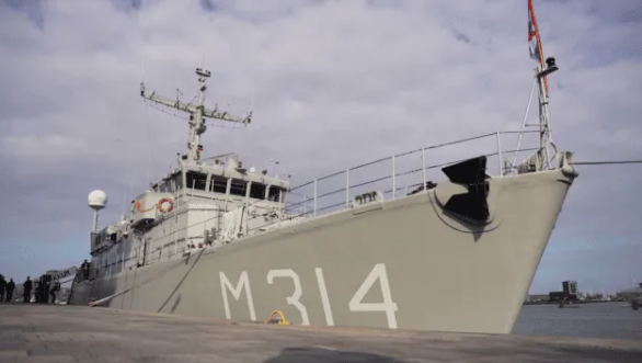 Назвали Генічеськ: президент показав новий корабель протимінного флоту України