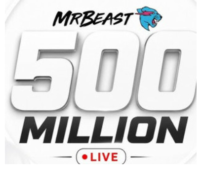 MrBeast став першим в історії YouTube, який набрав 500 млн підписників