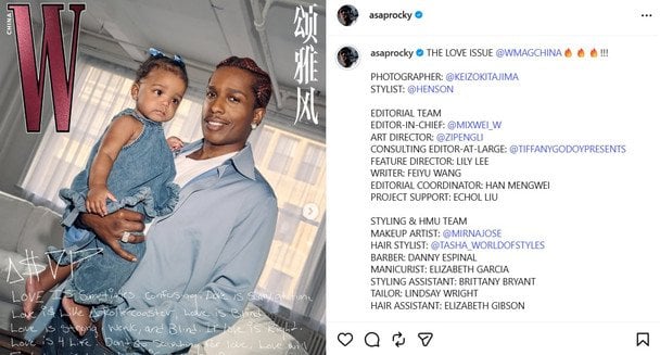 A$AP Rocky з&nbsp;донькою від Ріанни / &copy; instagram.com/asaprocky