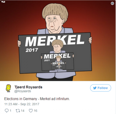 Результаты выборов в Германии в свежих карикатурах