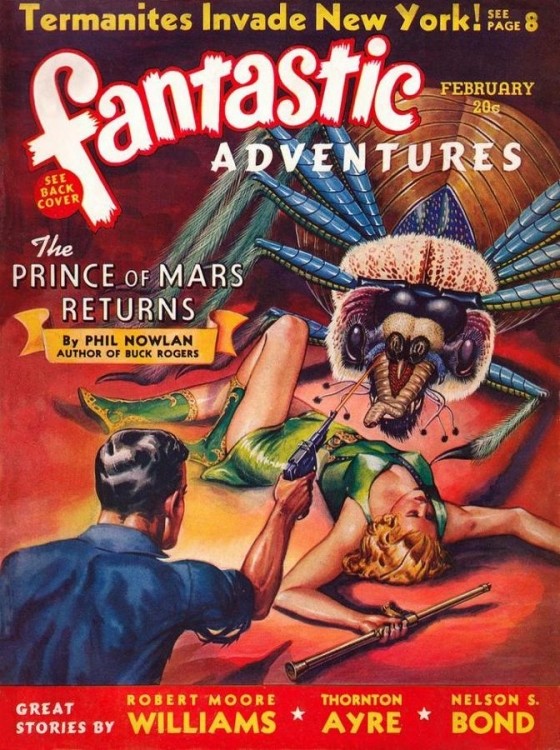 Обложки американских фантастических и приключенческих журналов