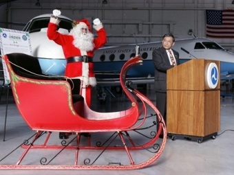 Канадским журналистам прислали план полета Санта-Клауса