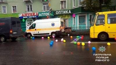 В Ровно водитель устроил "цирк" на дороге в центре города