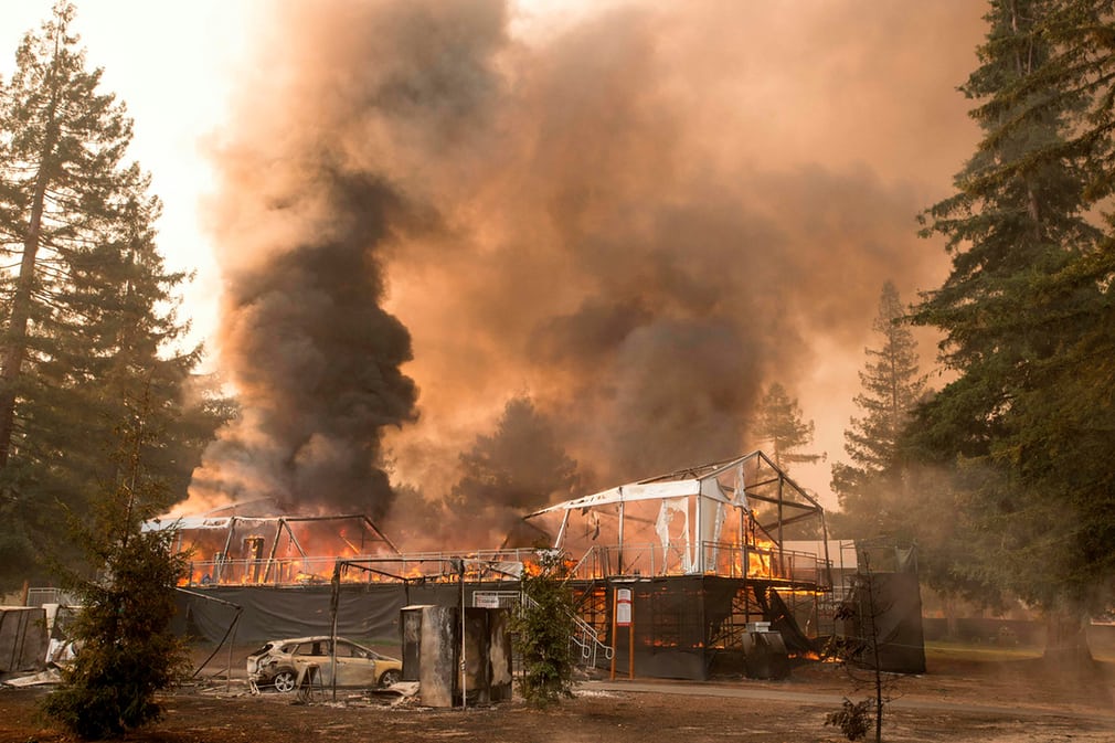Масштабные пожары в Калифорнии