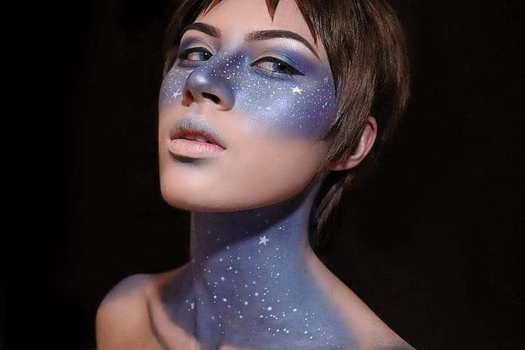 Галактический макияж - новый модный тренд