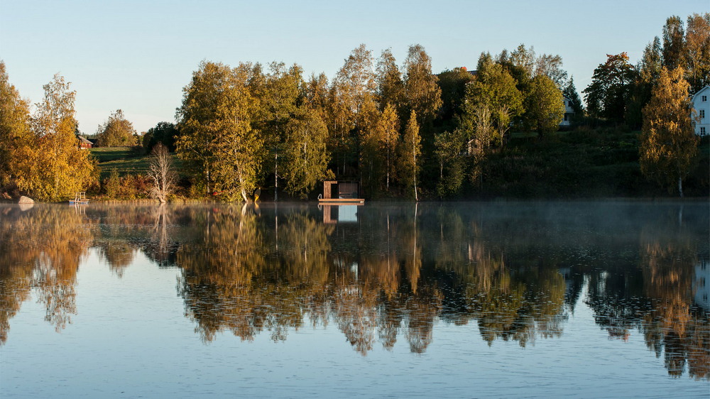 Сауна на воде в Швеции