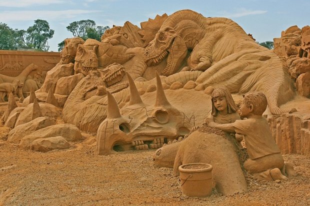 Восхитительные песочные скульптуры