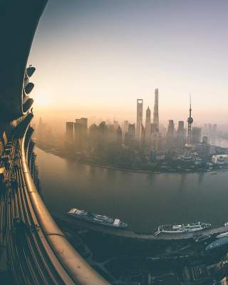Удивительный Шанхай с высоты птичьего полета. Фото 