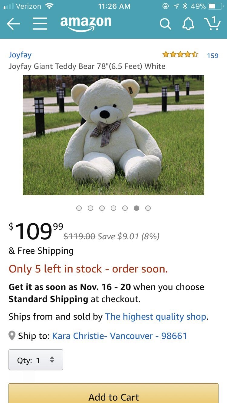 Люди не могут перестать смеяться над этим обманным объявлением о продаже 'огромного' 2-метрового медведя