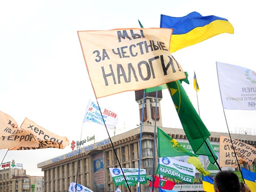 На участников "налогового Майдана" начинают давить