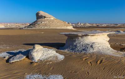 Инопланетные пейзажи египетской Белой пустыни. Фото