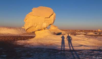 Инопланетные пейзажи египетской Белой пустыни. Фото