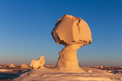 Инопланетные пейзажи египетской Белой пустыни. Фото