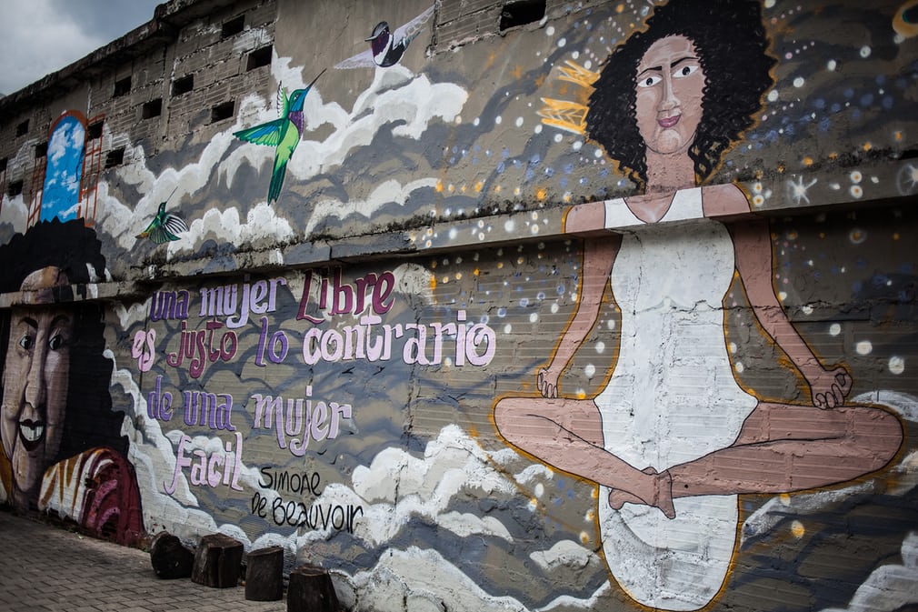 Стрит-арт в колумбийском Медельине
