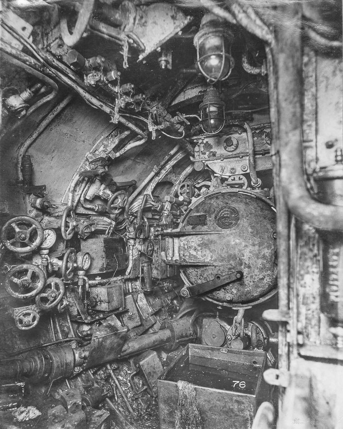 Внутри немецкой подводной лодки времен Первой мировой войны