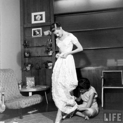 Будни модельного агентства конца 40-х годов прошлого века. Фото