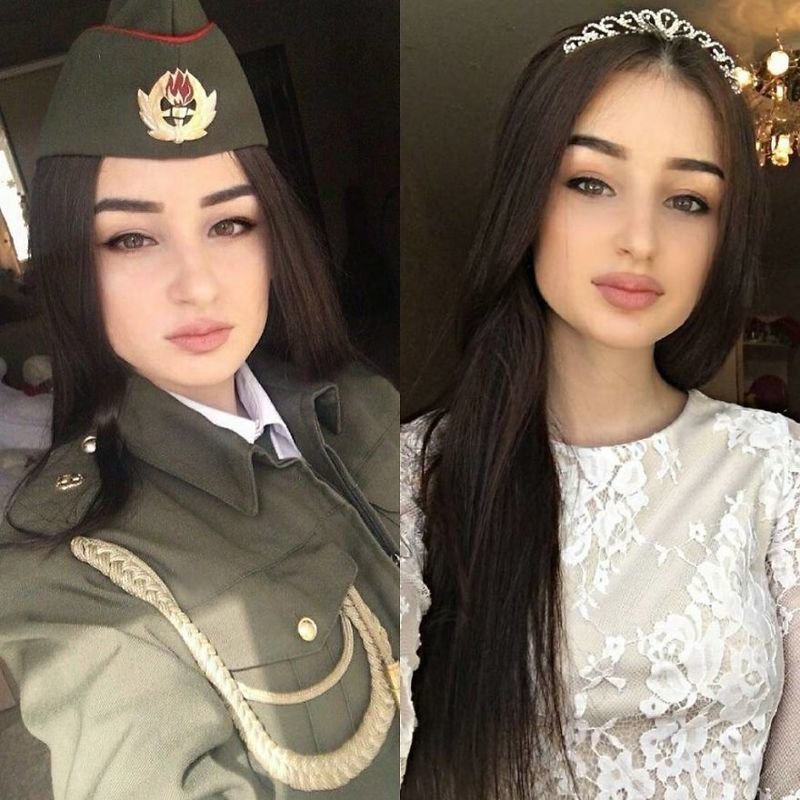 Женщины в униформе и без