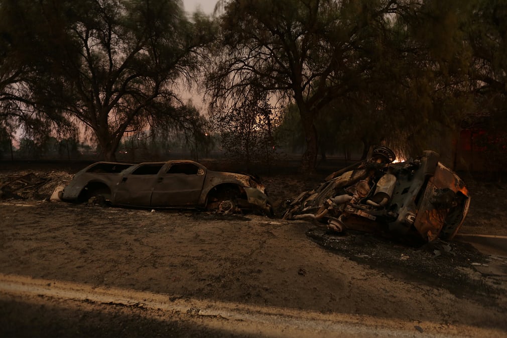 Лесной пожар бушует в Южной Калифорнии