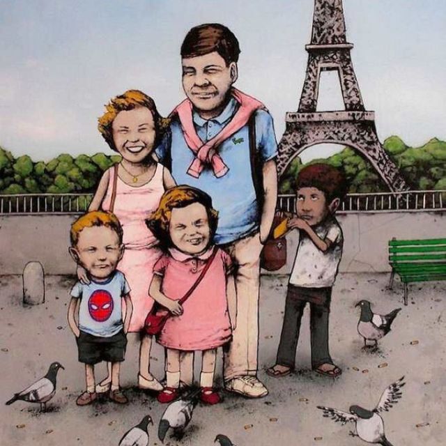 Уличные рисунки от французского Бэнкси