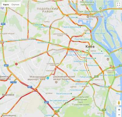 Транспортный коллапс в Киеве высмеяли забавными фотожабами
