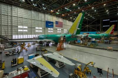 Как собирают самолеты Boeing. Фото	