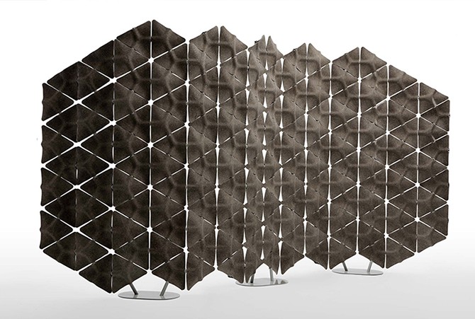 Дизайн звукопоглощающей стены от Benjamin Hubert