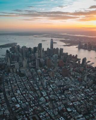 Нью-Йорк и Сан-Франциско с высоты птичьего полета. Фото