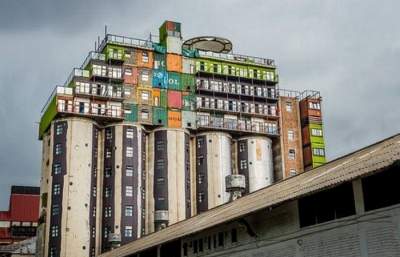Самые удивительные здания, построенные из контейнеров. Фото