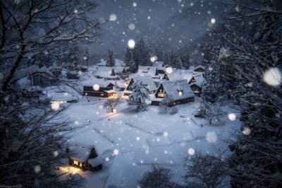 Зимняя Япония в живописных пейзажах. Фото