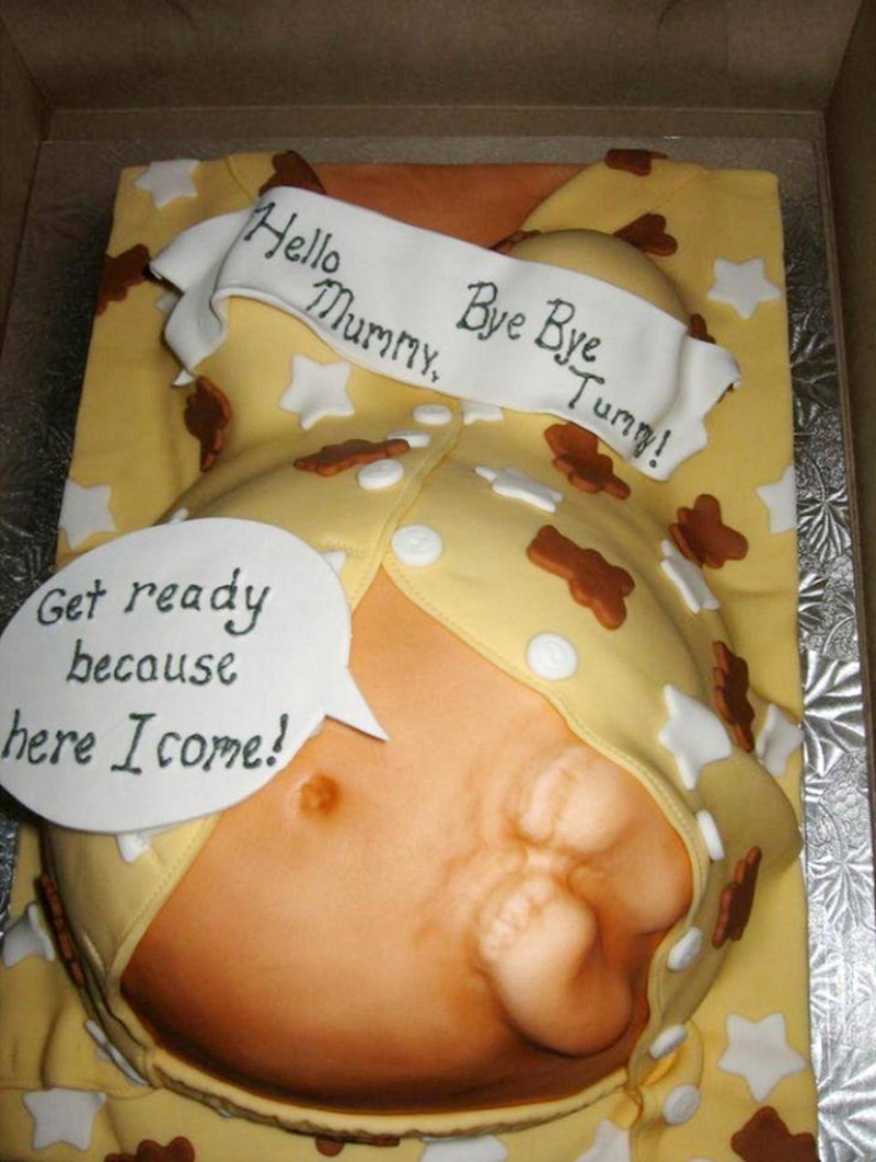 Необычные и страшные торты к рождению ребенка