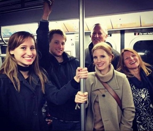 Знаменитости в нью-йоркском метро