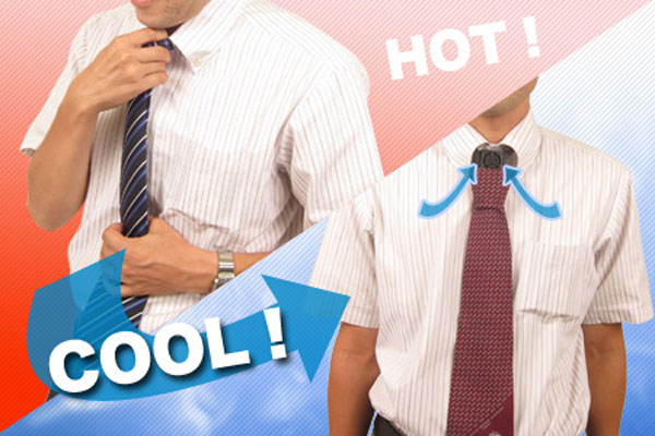 Чтобы пережить жару в офисе, японцы изобрели вентиляторы для галстуков