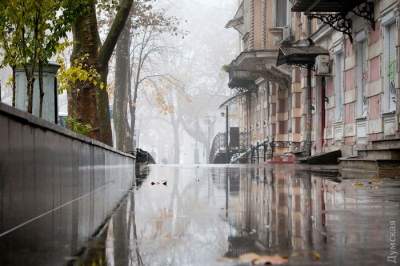 Восхитительные пейзажи дождливой Одессы. Фото