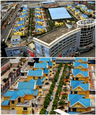 Уютные домики, построенные на крышах мегаполисов. Фото