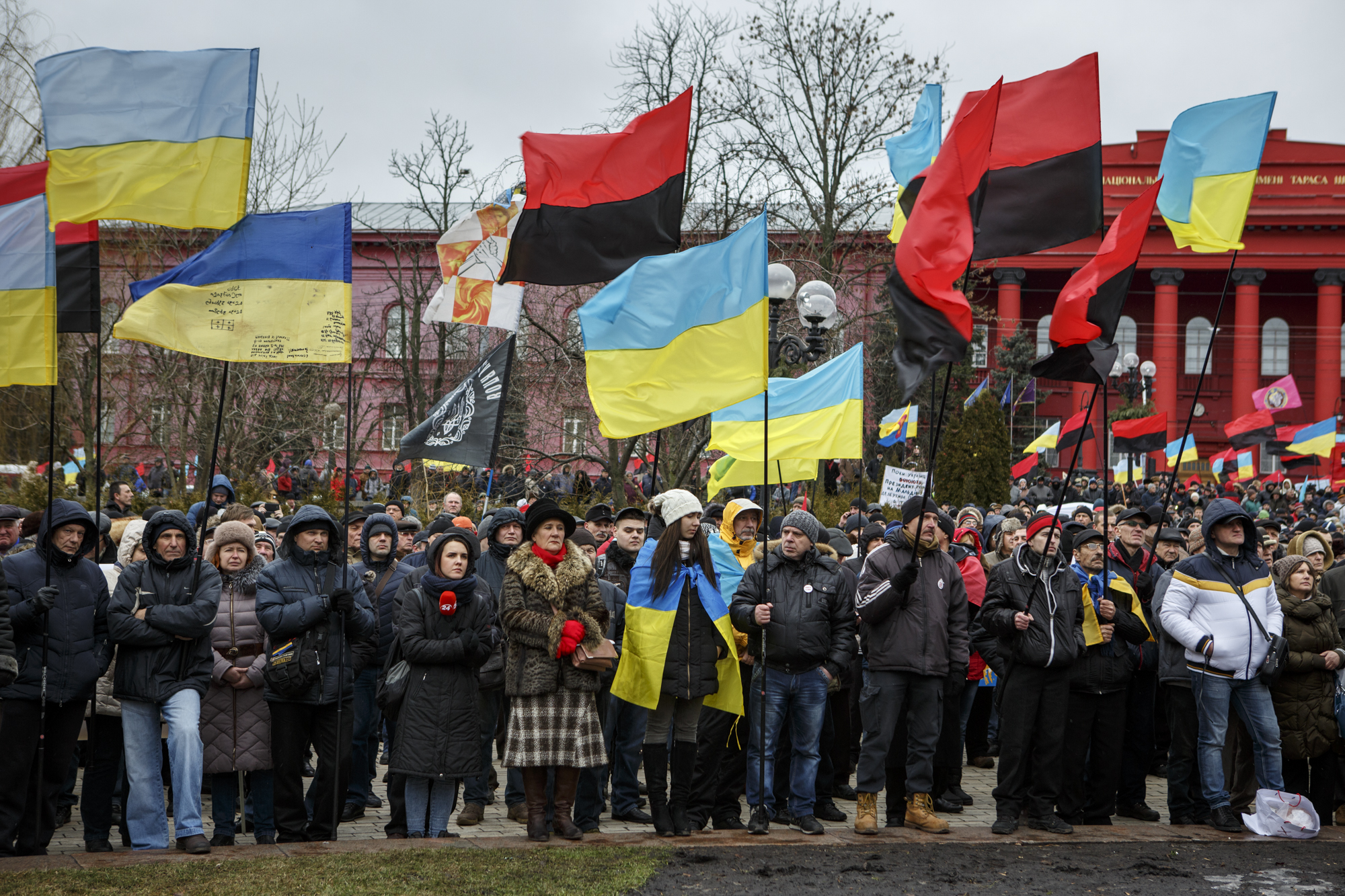 В центре Киева прошел первый в новом году митинг Саакашвили (Фото)