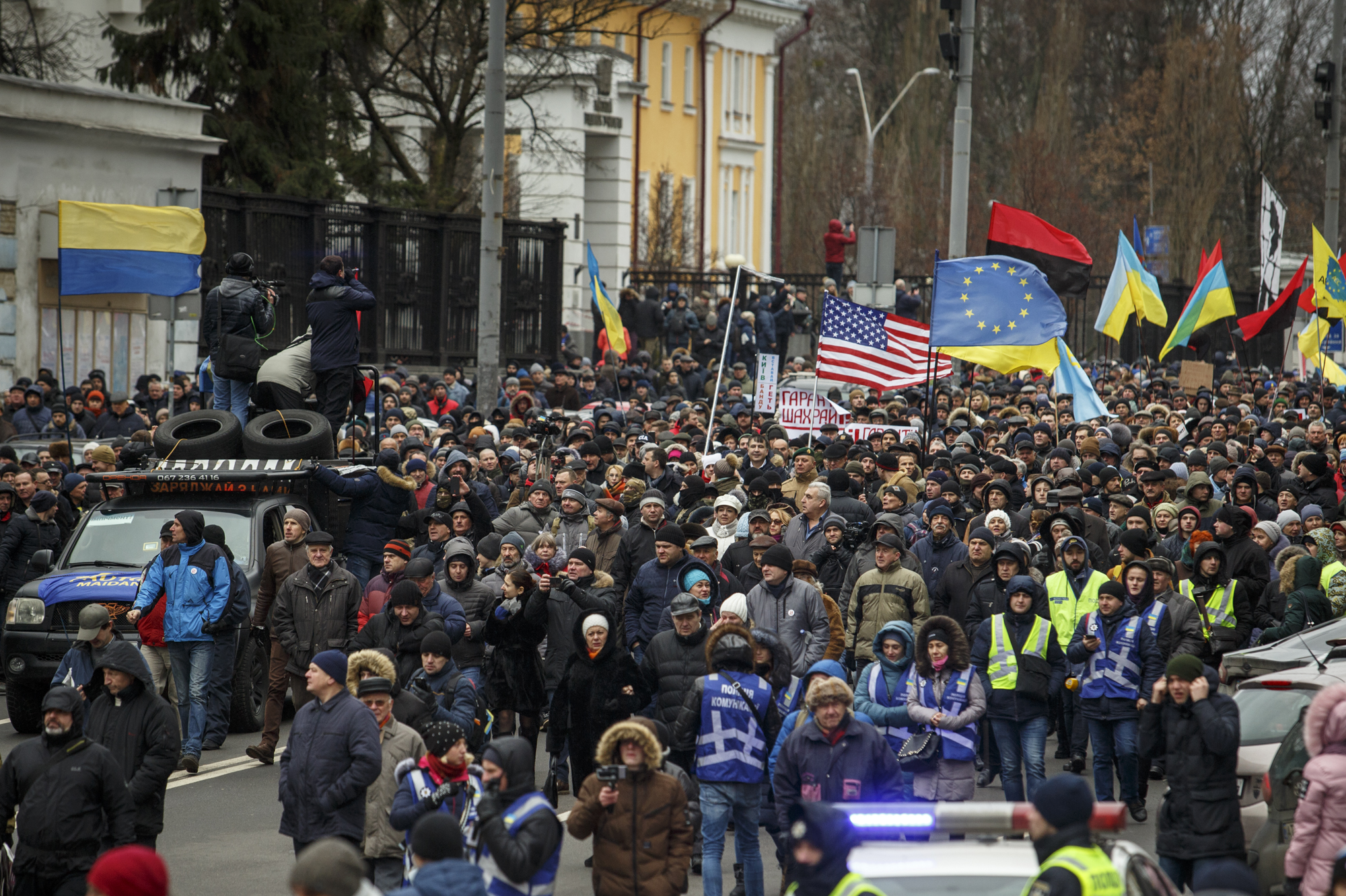 В центре Киева прошел первый в новом году митинг Саакашвили (Фото)