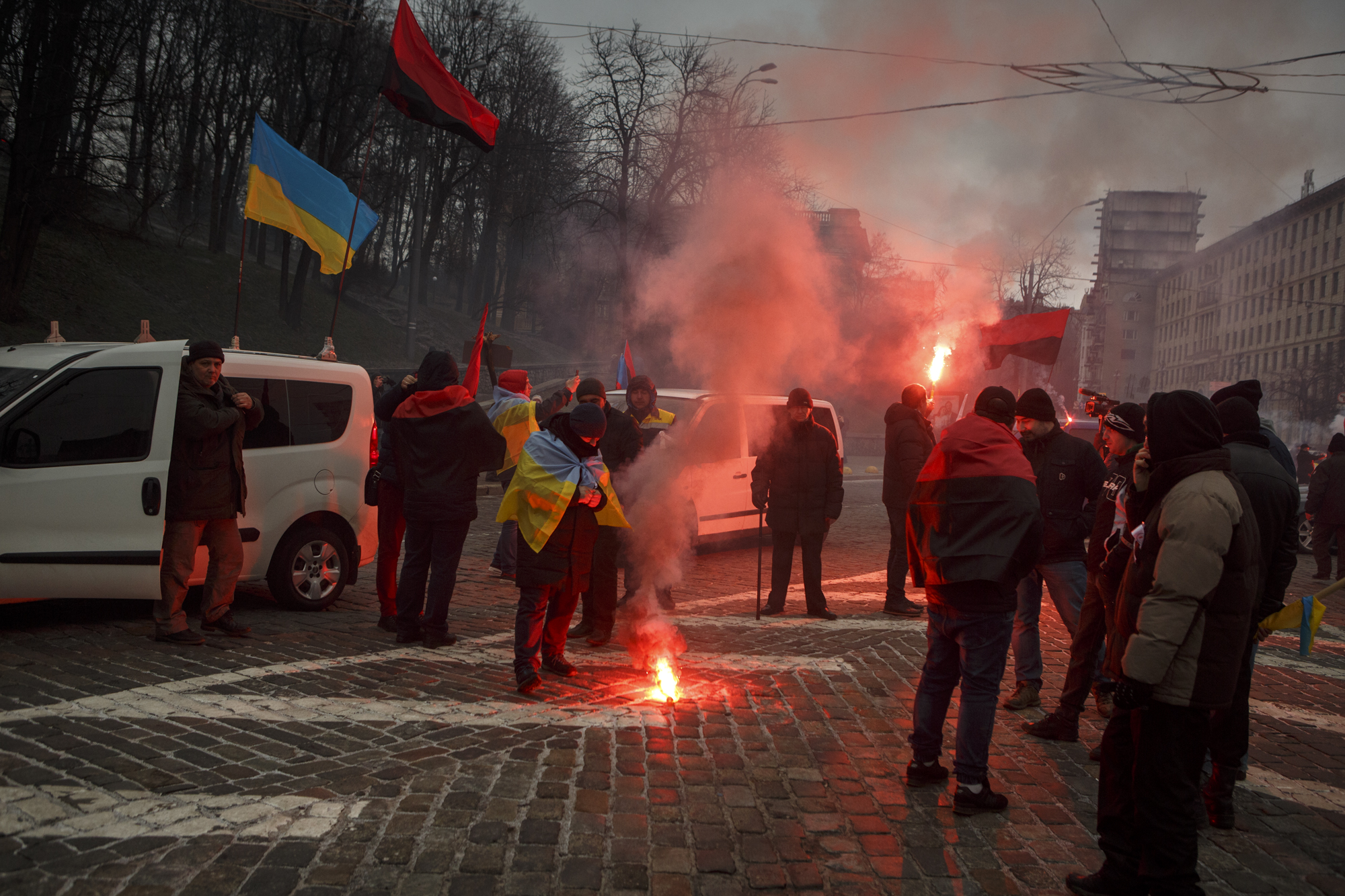 В центре Киева прошел первый в новом году митинг Саакашвили (Фото)