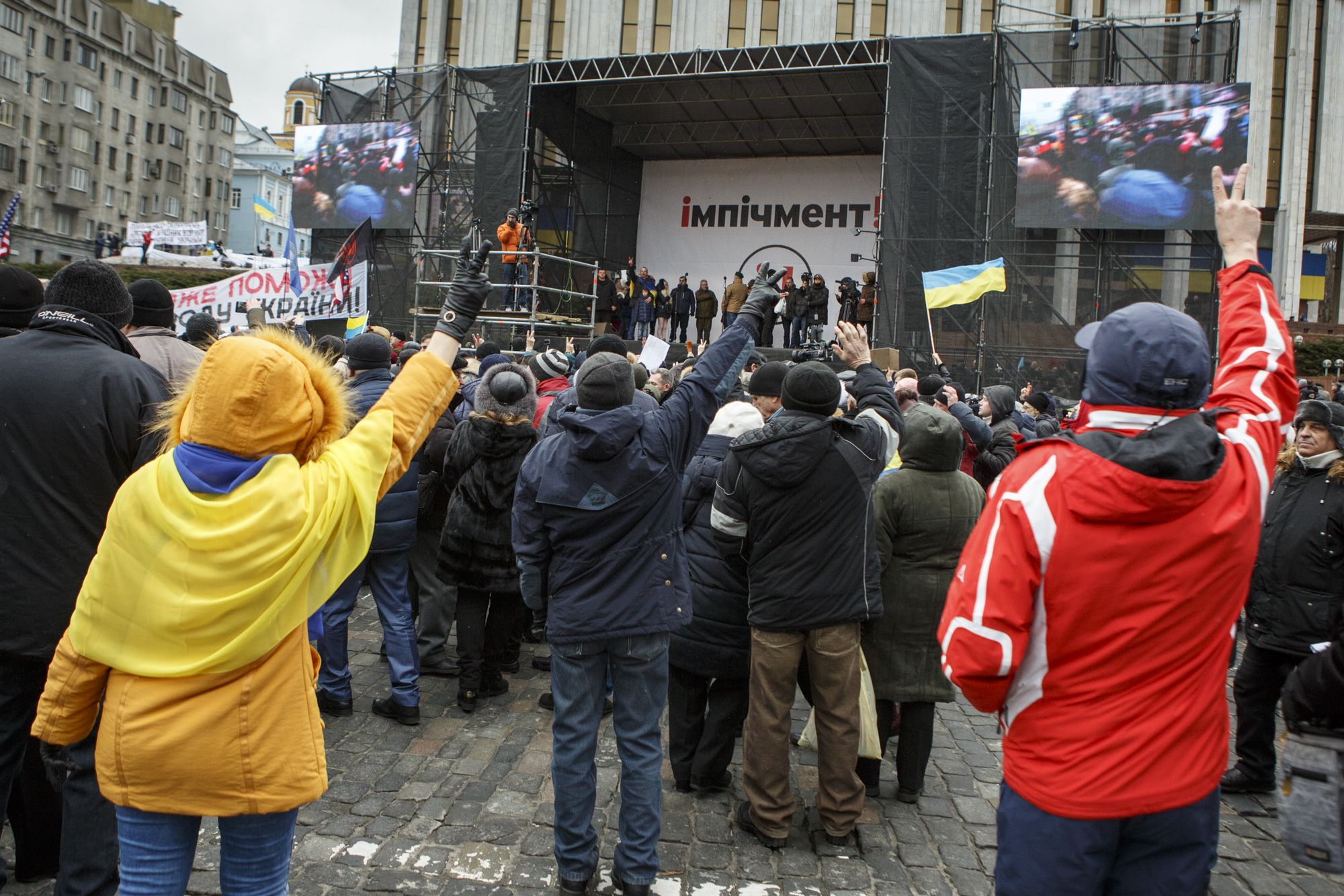 В центре Киева прошел первый в новом году митинг Саакашвили (Фото)