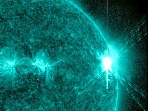 NASA показало наибольшую за последние годы вспышку на Солнце 