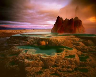 Инопланетные пейзажи пустыни Блэк-Рок. Фото