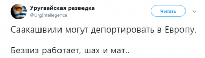 Соцсети потешаются над выдворенным из Украины Саакашвили