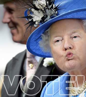 Умора: Трампа «скрестили» с королевой Великобритании  