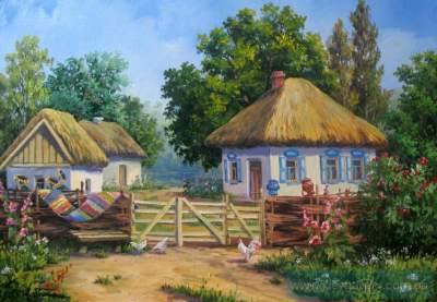 Так выглядели украинские села несколько веков назад. Фото