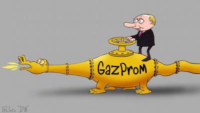 Сеть развеселила свежая карикатура на "Газпром"