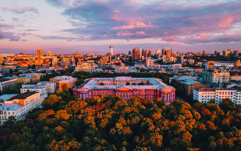 Киев с высоты птичьего полета от Сергея Ристенко 