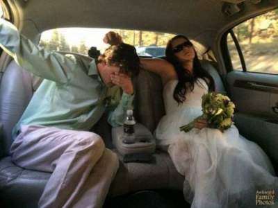 Смешные свадебные снимки, которые вас развеселят