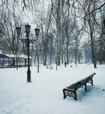 Заснеженная Одесса в впечатляющих снимках. Фото